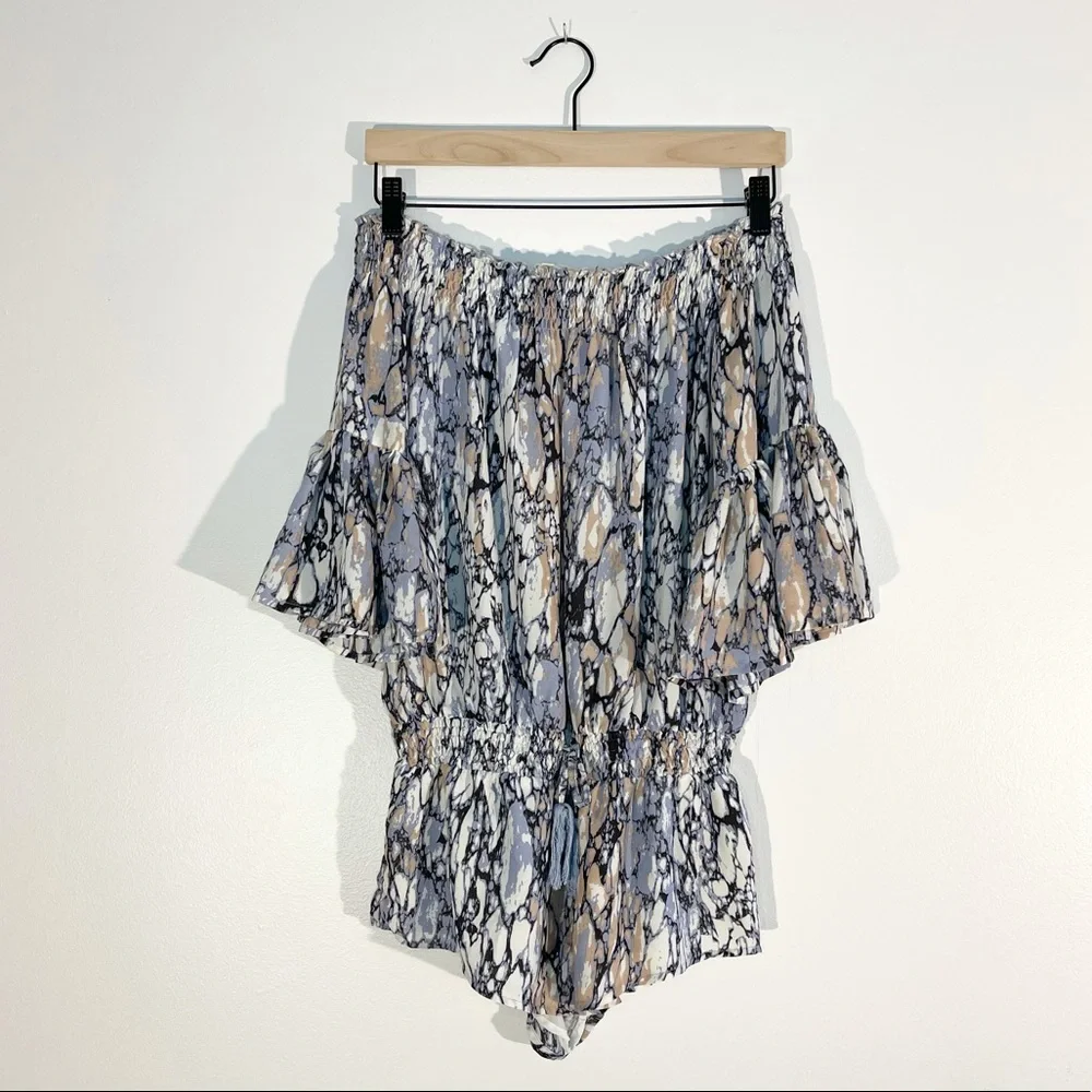 Olivaceous | Off-the-Shoulder Coverup Romper - Picture 3 of 9